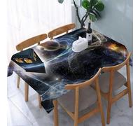 YOIUE Tablecloth,Table Cloth for Rectangle, Tardis Dans Starry Fantasy Background,Wrinkle Resistant Decorative Table Cover for Kitchen Dining Parties Picnic 54 x 72 in