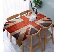 YOIUE Tablecloth,Table Cloth for Rectangle,The United Kingdom or Union Jack Grunge Flag,Wrinkle Resistant Decorative Table Cover for Kitchen Dining Parties Picnic 54 x 72 in