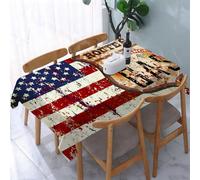 YOIUE Tablecloth,Table Cloth for Rectangle,Vintage route sixty six gas station sign,Wrinkle Resistant Decorative Table Cover for Kitchen Dining Parties Picnic 54 x 72 in