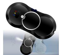 YOIUTRGDK Window Cleaner Robot, Smart Glass Cleaning Robotic with 5600Pa Strong Suction, Remote Control for Windows/Tiles/Class Door(Black)