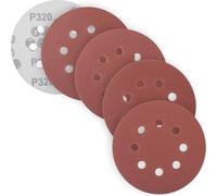 YoiYee 125mm/5-Inch Very Fine Grit Abrasive Sanding Discs - 8-Hole Hook & Loop Pads with P320/400/600/800 Assortment, 20-Pack Aluminium Oxide Discs for Orbital