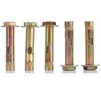YoiYee 12mm (Dia) x 70mm (L) Sleeve Anchor Bolt, Heavy Duty Expansion Wall Nail for Concrete Brick Stone Masonry, M10(10mm) Thread Zize, Pack of 5