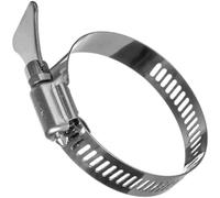 YoiYee 21-44mm Hose Clamp, 304 Stainless Steel Adjustable Pipe Clip with Thumbscrew, Butterfly Type Metal Worm Drive Ducting Strap for Securing Gas/Fuel Line, Pack of 4