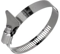 YoiYee 46-70mm Hose Clamp, 304 Stainless Steel Adjustable Pipe Clip with Thumbscrew, Butterfly Type Metal Worm Drive Ducting Strap for Securing Gas/Fuel Line, Pack of 4
