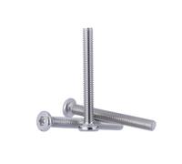 YoiYee M6 Silver Flat Head Hex Drive Furniture Bolts - 6mm x 50mm Metric Threaded for Cots, Beds, Cribs, and Chairs, Pack of 10