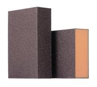 YoiYee Medium Grade (120 Grit) Hand Sanding Block, Wet and Dry Sponges Sandpaper, Flexible Sand Cube, Polishing Abrasive Foam Pads for Wood/Metal/Plaster Wall/Car/modelling, 2 Pack