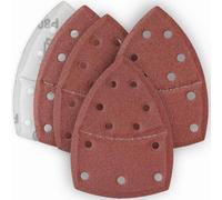 YoiYee Mouse Detail Sandpaper Coarse to Medium Grit P80/100/120/150, 20PCS Hook & Hook Aluminium Oxide Sheets for Surface Prep, Sanding, and Model Making