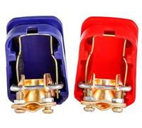 YoiYee Quick Release Battery Terminals - 12V Universal Car & RV Battery Clamps with Quick Disconnect (2pcs)