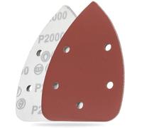 YoiYee Ultra+ Fine Mouse Sandpaper 140 x 90mm - Grit P800/1000/1500/2000 - Hook and Loop Detail Sander Sheets for Polishing - 25PCS