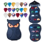 YOJO 18 Pack Guitar Picks With Holder,Includes 0.5,0.7,0.8,1.0mm,Variety Colorful Celluloid Plectrums And Bronze Cooper Guitar Picks For Bass,Ukulele,Acoustic Electric Guitar