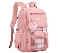 YOJOY Girls Backpacks 15.6 Inch Laptop School Bag Backpack for Kids Toddler Girl Preschool Bookbags Elementary Travel Daypack, Pink, L, Laptop Backpack
