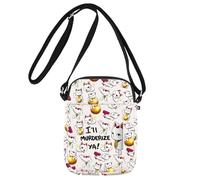 Yokai Granny Crossbody Bag Maneki Neko Gift Kintama Gifts Anime Manga Messenger Bag Maneki Neko Shoulder Bag (MURDERIZE UK1)