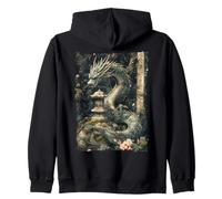 Yokai Legend Japanese Dragon Tattoo Myth Zip Hoodie