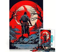 Yokai Warrior Jigsaw Puzzles1000 Pieces Cognitive Boost Fun Burr Free Clean Cut Pieces Holiday Indoor Entertainment Toy (38x26cm)