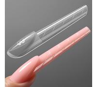 YOKEFELLOW ImMaster 3D Reverse French Dual Form,15 Sizes 150pcs Magic Caps Zone French Coffin Nail Dual Forms for Beginners & Pros Builder Nai Gel Acrylic Tools (IM114-Coffin)