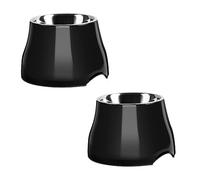 yoken Sturdy Elevated Dog Bowls 2 Packs, [Prevention of Vertebrae Disease] [2X Non-Slip] Dog Food Bowls with Stainless Steel Bowl, High Capacity Water Bowl Colorful Raised Bowl for Medium Small Dogs