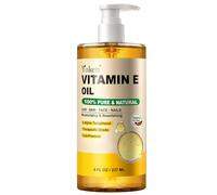 Yoken Vitamin E Oil 8 Fl Oz Organic Vitamin E oil for Skin Vitamine oils for Scars Hair,Face,Nail,Scalp Perfect Bath and Body Oil Cold Pressed Hexane Free Non-GMO Gluten Free Formula
