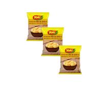 Yoki Mistura Pao De Queijo 250g | Brazilian Cheese Bread Mix 250g | Prepared Mixture for Cheese Bread | Deliciously Crunchy Cheese Bread (Pack of 3)