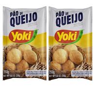 Yoki Mistura Pao De Queijo Brazilian Cheese Bread Mix 250g Prepared Mixture Deliciously Crunchy Cheese Bread Product of Brazil Origin Pack of 2