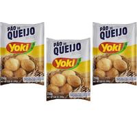 Yoki Mistura Pao De Queijo Brazilian Cheese Bread Mix 250g Prepared Mixture Deliciously Crunchy Cheese Bread Product of Brazil Origin Pack of 3