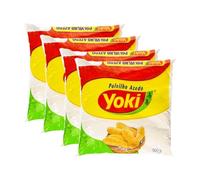 Yoki Polvilho Azedo Acid Sour Tapioca Flour Easy to Prepare Base Ingredient for Making Brazilian Cheese Bread Product of Brazil Origin 500g Pack of 4