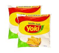 Yoki Polvilho Azedo Acid Sour Tapioca Flour Easy to Prepare Base Ingredient for Making Brazilian Cheese Bread Product of Brazil Origin 500g Pack of 2