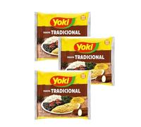 Yoki Seasoned Manioc Flour (Farofa Temperada), 400g, Pack of 3