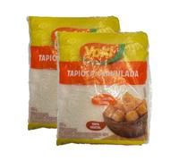Yoki Tapioca Granulada 500G Granulated Tapioca Gulten Free Authentic Brazilian Cuisine Easy to Preapre Heat and Eat Product of Brazil Pack of 2