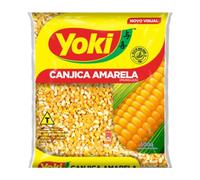 Yoki Yellow Corn Hominy 500g | Canjica Amarela 500G | Brazilian Cuisine | Cooked with Milk, Sugar and Cinnamon (Yellow Hominy, 1 Pack)