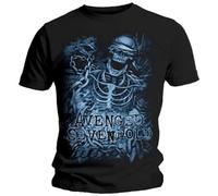 YOKIHI Avenged Sevenfold Chained Skeleton Men Tshirt Size 3XL Black