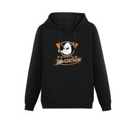 YOKIHI Mighty Ducks Anaheim Logo Hockey League Men's Hoody Size S Black