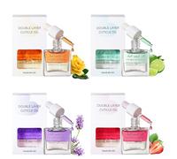 Yokilly Cuticle Oil for Nail Care: 4 Pcs Nail Oil Each of 15ML for Moisture and Soften Dry Cuticles - Hydrating Cuticle Oil for Nails for Repairing Cracked and Dry Nail for Home Salon