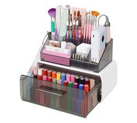 Yokilly Nail Polish Organiser Storage Box, Nail Drill Holder with Drawer