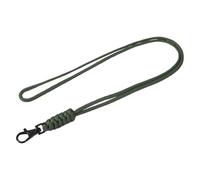 YOKIVE 1 Pcs Paracord Lanyard with Lobster Clasps, Necklace Keychain Cord Metal Hooks Straps | Great for Home Keys, ID Cards, Badge Holders (Green, 19-Inch)