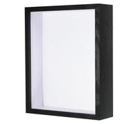 YOKIVE 1 Pcs Shadow Box Frame with Display Stand, Wooden Pressed Flower Frame | DIY Specimens, Great for Wall Tabletop Display (Black, 6x8-Inch)