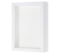 YOKIVE 1 Pcs Shadow Box Frame, Wooden Pressed Flower Frame Floating Photo Frame | DIY Specimens, Great for Wall Tabletop Display (White, 6x8-Inch)