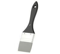 YOKIVE 1 Pcs Silicone Painting Brush, Painting Color Shaper Tool Flat Flexible Acrylic Water Based Painting Tool Great for Move and Remove Acrylic Paints, (Black Grey, 2-Inch)