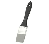 YOKIVE 1 Pcs Silicone Painting Brush, Painting Color Shaper Tool Flat Flexible Acrylic Water Based Painting Tool Great for Move and Remove Acrylic Paints, (Black Grey, 1.5-Inch)