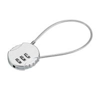 YOKIVE 1 Pcs Small Combination Locks, 3 Digit Baggage Padlocks | Great for Gym Sports Lockers Doors Suitcases (Silver Tone, 7.8-Inch)