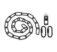 YOKIVE 1 Set Pendant Light Fixture Chain, 4mm Thick Chandelier Hanging Link with Connector Hooks Ring, Great for Ceiling Lights, Lamps (Black, 36-Inch)