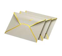 YOKIVE 10 Pack Gift Card Envelopes, V Flap Foil Border | Mini Luxury Mailing Envelope, Great for Invitations Weddings Birthdays(Silver)