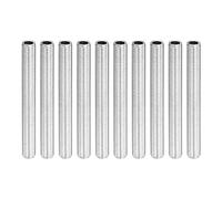 YOKIVE 10 Pack Lamp Pipe Nipple, 7cm Length M8 Full Threaded 1mm Pitch Zinc Plated Hollow Pipe Lamp Repair Parts, Great for Light Fittings