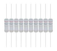 YOKIVE 10 Pcs 2 Ohm 5 Watts Metal Oxide Film Resistor, 5% Tolerance Resistor Axial Lead | Flame Proof for DIY Electronic Circuits, Audio-Video Projects