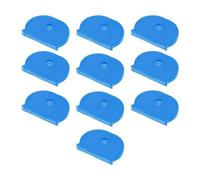 YOKIVE 10 Pcs Key Cover, Silicone Key Cap Identifier Protector Key Accessories Marker Classify Tags Great for Standard Regular House (Blue, 0.79 Inch)