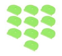 YOKIVE 10 Pcs Key Cover, Silicone Key Cap Identifier Protector | Key Accessories Marker Classify Tags Great for Standard Regular House (Green, 0.79 Inch)