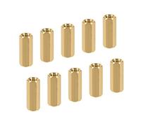 YOKIVE 10 Pcs M5 Spacers, Brass Hex PCB Standoffs Nuts, Keep Height Consistent, Great for Motherboard, Circuit Board, Electronics (Gold Tone, 20mm)