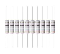 YOKIVE 10 Pcs Metal Oxide Film Resistors, Axis Lead Resistor, Keep Normal Circuit Operation, Great for Electric Power Equipment (Grey, 5W, 390 Ohm)