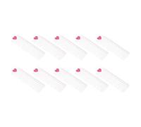 YOKIVE 10 Pcs Plastic Bookmark Ruler,Office Book Mark Page Marker Measuring Tool, Great for 6-Hole Notebook Filler(Pink, 18x5cm)