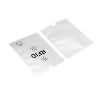 YOKIVE 10 Pcs RFID Blocking Passport Holder, Aluminum Passport Cover Sleeve | Scratch Resistant, Great for Cards, Passports (Silver, 5.31x4.13-Inch)
