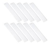 YOKIVE 10 Pcs Snap-in Bookmark Ruler, Page Marker Divider | Measuring Tools, Great for A4 Size Binder Notebook Planner (Clear, 11.8x2.2-Inch)